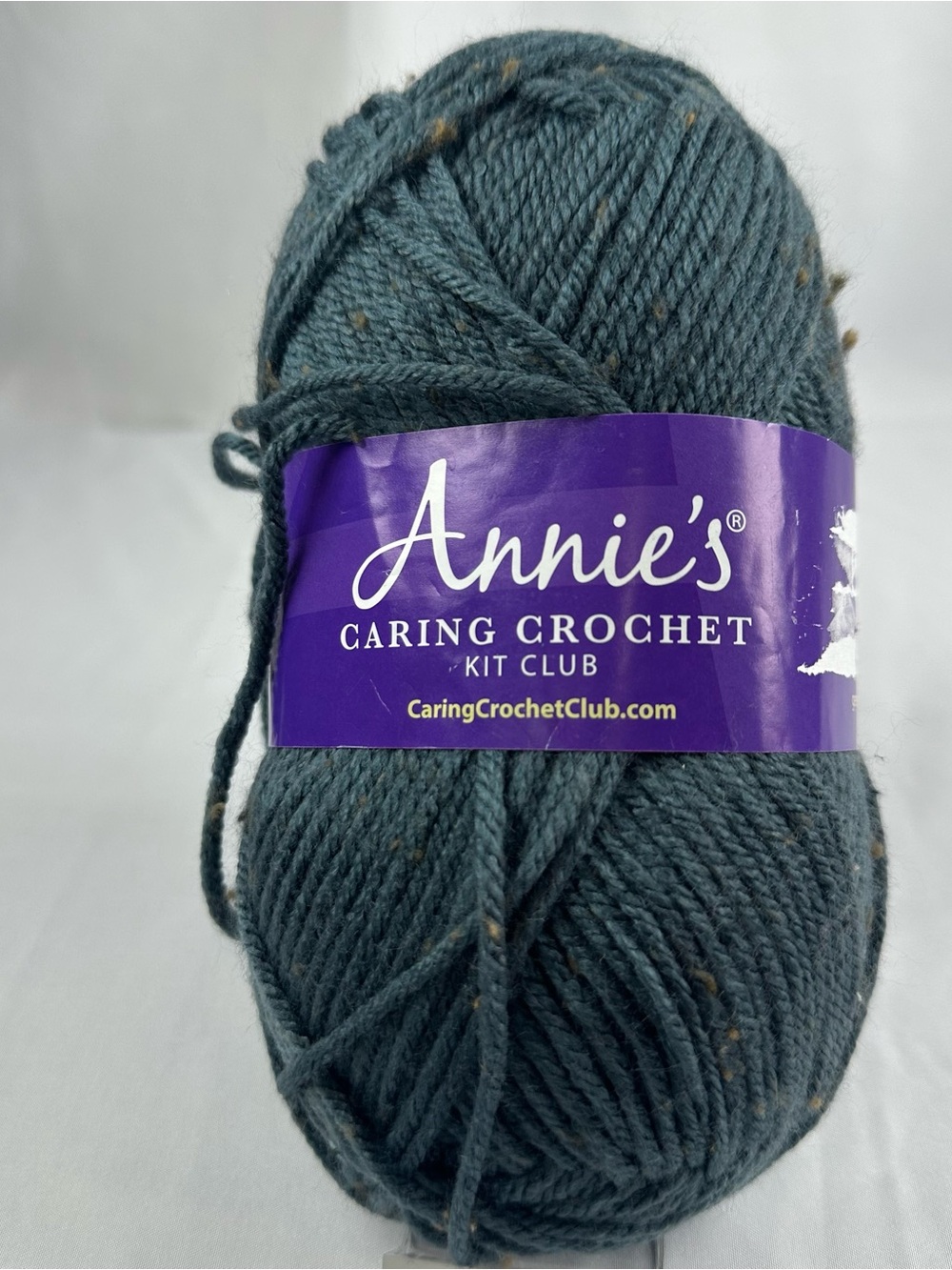 Annie's Teal Tweed Crochet Yarn